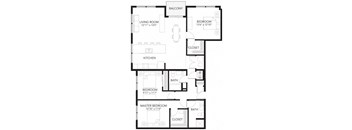 D3 3Bed 2Bath at Vue Apartments, Des Moines, Iowa