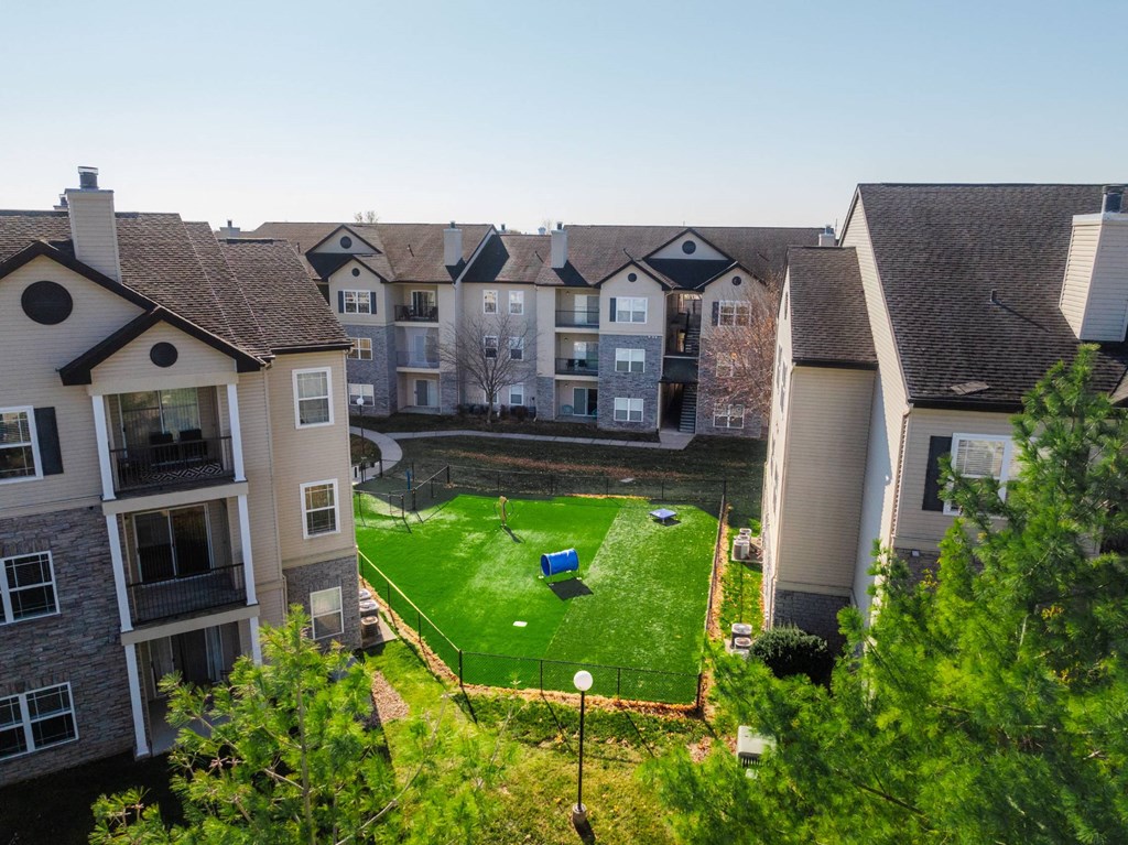 Dog Park Aerial View at 92West, West Des Moines, IA