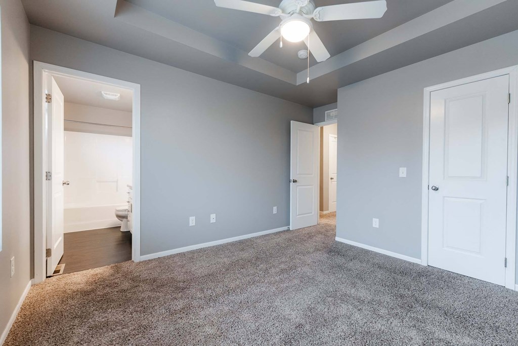 Carpeted Bedroom at Danamere Village, Carlisle, IA, 50047
