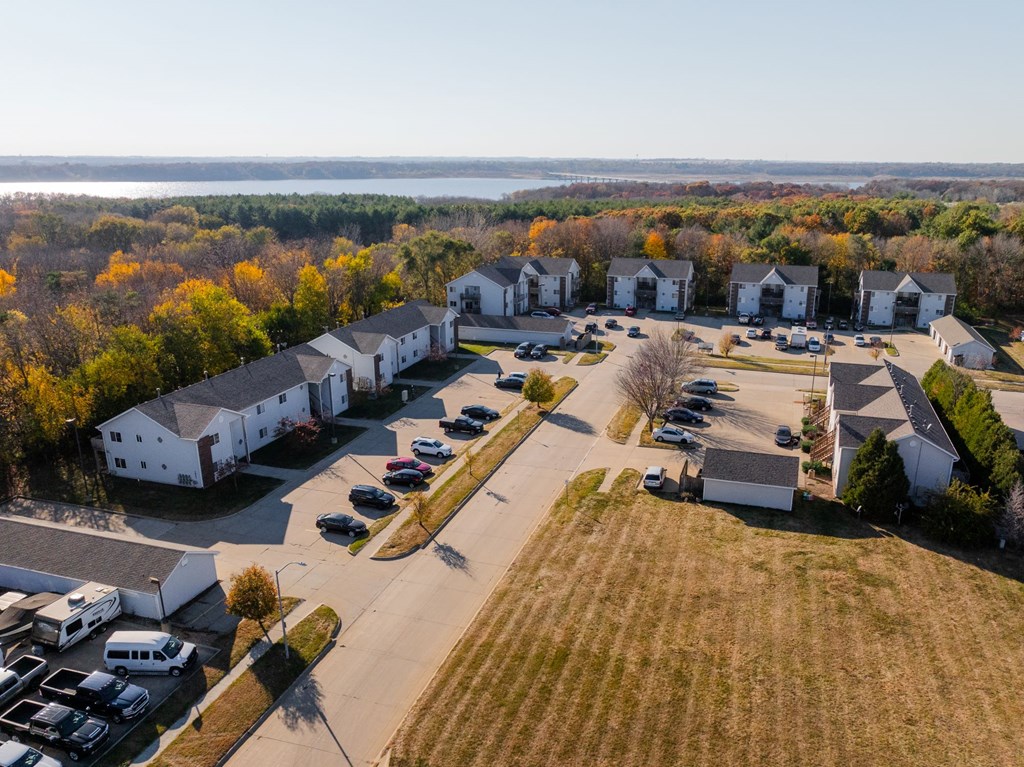 Drone Community View at Saylorville Lakeside, Iowa