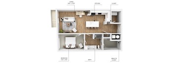 A22 Floor Plan at Linc, Iowa   
