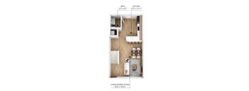 A5 Floor Plan at Linc, Des Moines  