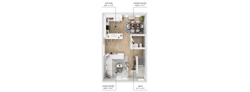 B14 Floor Plan at Linc, Des Moines, IA 50309  