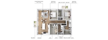 B16 Floor Plan at Linc, Iowa, 50309