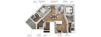 B18 Floor Plan at Linc, Iowa   