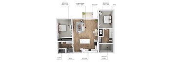 B4 Floor Plan at Linc, Iowa   