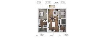 B8 Floor Plan at Linc, Iowa, 50309