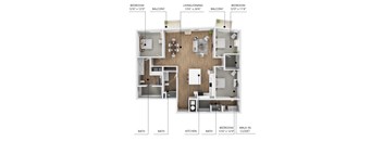 C10 Floor Plan at Linc, Iowa, 50309