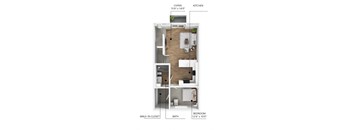 C11 Floor Plan at Linc, Des Moines, IA  