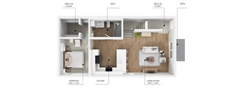 C12 Floor Plan at Linc, Des Moines  