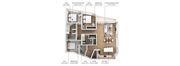 C5 Floor Plan at Linc, Des Moines, IA  