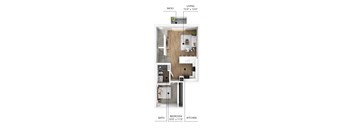 C8 Floor Plan at Linc, Des Moines, 50309  