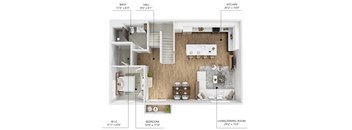 D2 Floor Plan at Linc, Iowa, 50309