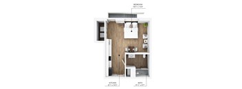 S4 Floor Plan at Linc, Des Moines Iowa   