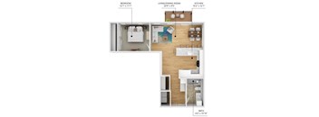 A2 Floor Plan at Level, Des Moines, IA  