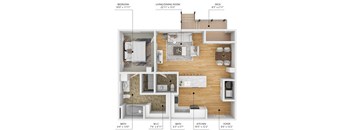 A4 Floor Plan at Level, Des Moines, 50309  