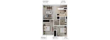 B2 2Bed 1Bath at Peach Tree Apartments, Iowa
