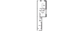 A16 Floor Plan at Riverpoint Lofts, Des Moines  