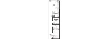 B1 Floor Plan at Riverpoint Lofts, Iowa   