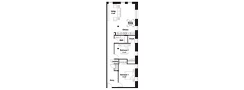 B4 Floor Plan at Riverpoint Lofts, Des Moines, IA  