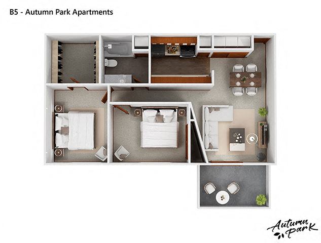 B5 Floor Plan at Autumn Park, Sioux Falls, 57106  
