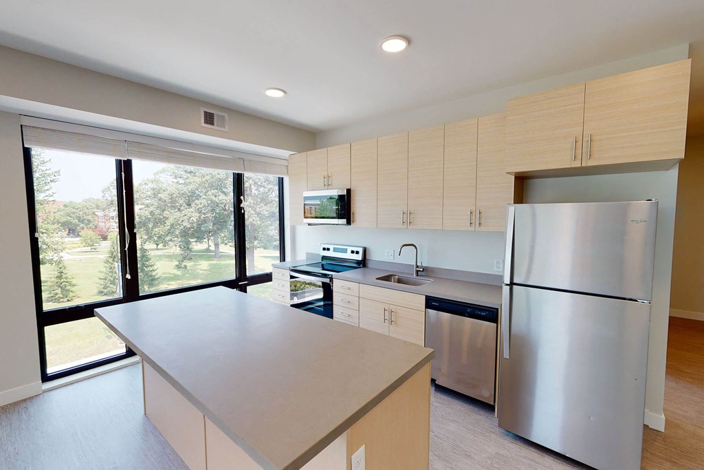 Kitchen Unit at Canary Lofts, Des Moines