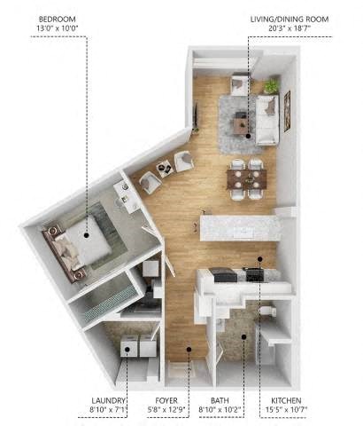 A8 Floor Plan at Level, Iowa   