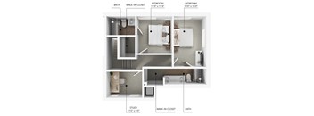 C20Den Floor Plan at Linc, Des Moines  
