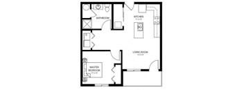 A2  - Income Restricted floor plan at Cedarbrooke Place , Iowa , 50211