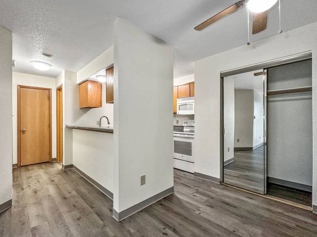 Large Living Area at Hamlet Apartments, West Des Moines, Iowa
