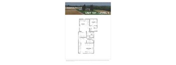 A floor plan for a house with a living room, dining room, kitchen, and bathroom.