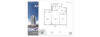 A floor plan for executive suites at River Collection.