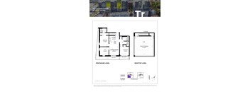 a floor plan of a house with different floor levels
