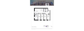 A floor plan for a suite at 206 Lester Street in Waterloo, Ontario.