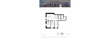 A floor plan for a suite at 206 Lester Street in Waterloo, Ontario is displayed.