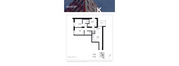 Floor plan for a condo at 228 Albert Street in Waterloo, Ontario.