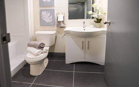 a small bathroom with a toilet and a sink