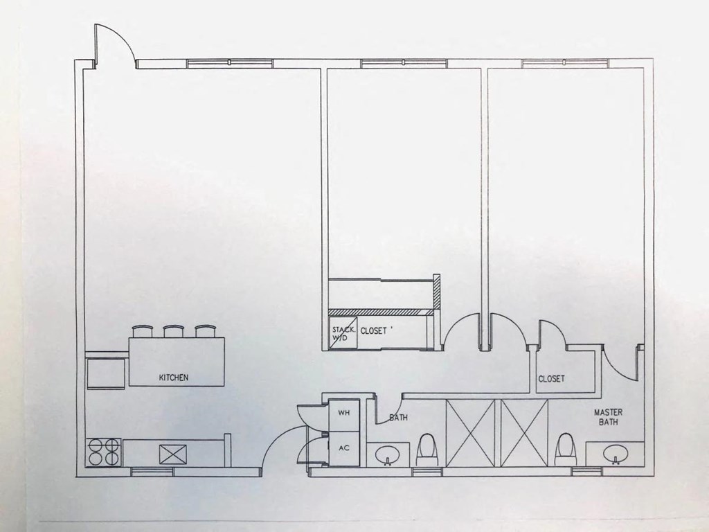 a floor plan of a living room with a couch and a chair and a window