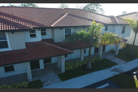 a view of the house from the roof