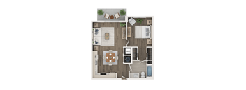 a 1 bedroom floor plan  nutmeg apartments  670 sq ft