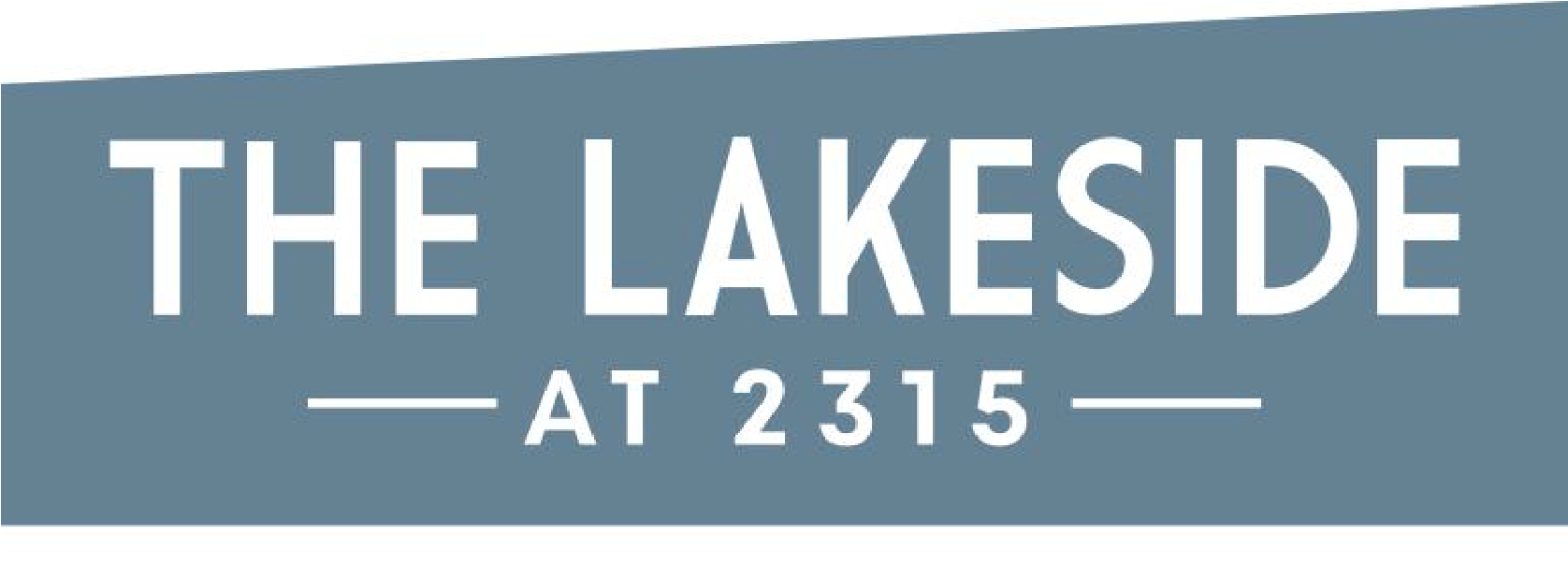 the lakeshore at 2515 blue street sign