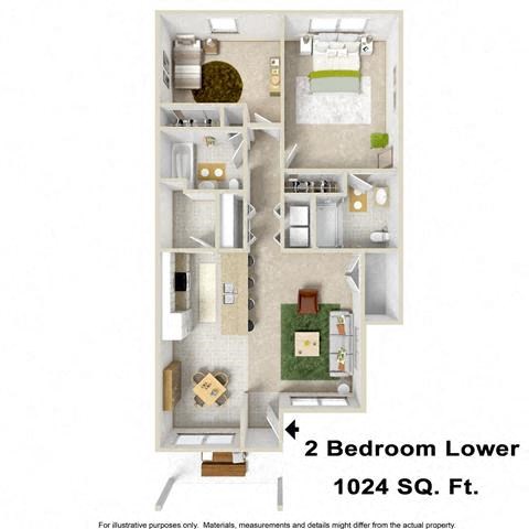 a floor plan of a house with roommates