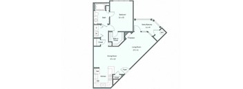 a blueprint of a floor plan of a house