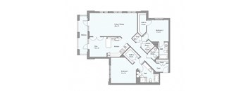 a floor plan of a house with different floors