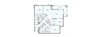 the floor plan of the apartment