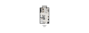 the studio 2 bedroom floor plan  studio 2  670 sq ft
