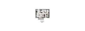 bedroom floor plan  the residences at studio city