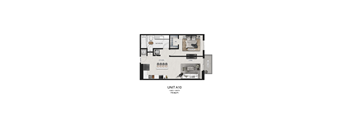 unit a10 floor plan  apartments in the residences at