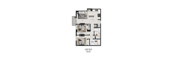 unit 303 floor plan  apartments in the galleria  unit