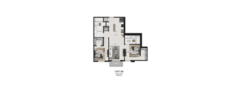 unit b1 plan  the unit apartments